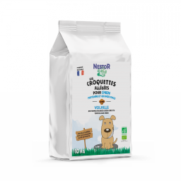 CROQUETTES BIO POUR CHIEN DE MOYENNE ET GRANDE RACE - ALLEGÉ - Sac de 10 Kg