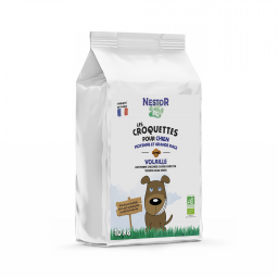 CROQUETTES BIO POUR CHIEN DE MOYENNE ET GRANDE RACE - Sac de 10 Kg