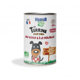 LA TERRINE POUR CHIEN - BOEUF & VOLAILLE - Boîte de 400 gr