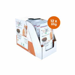 ÉMINCÉS Volaille & Légumes BIO POUR CHAT - 12 x 85gr