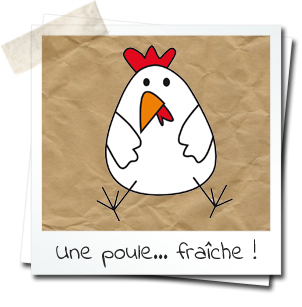 dessin d'une poule